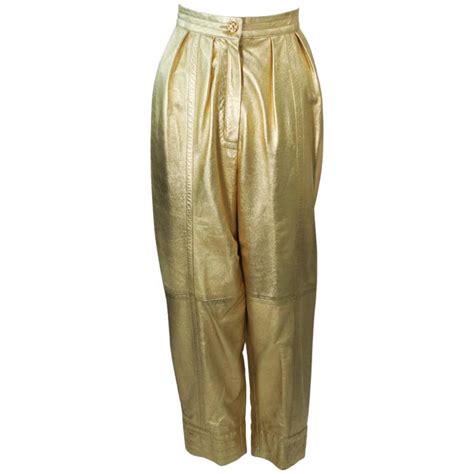 ysl front pleat trousers|ysl leather pants.